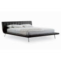 Stainless steel frame Grace leather Onda bed